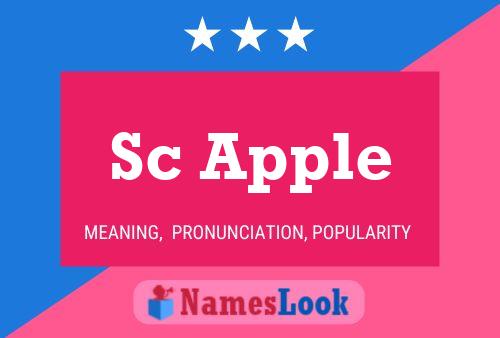 Sc Apple Name Poster