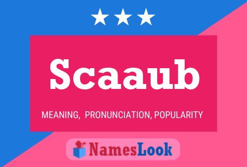 Scaaub Name Poster