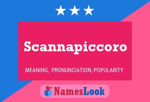 Scannapiccoro Name Poster