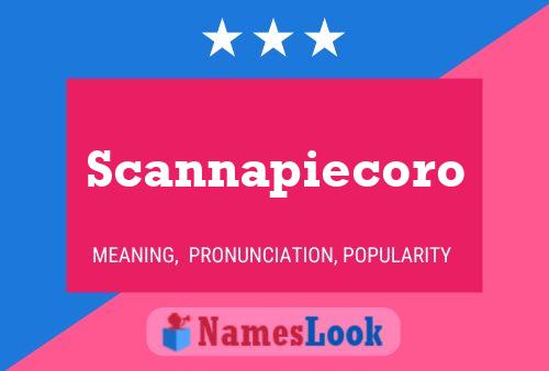 Scannapiecoro Name Poster