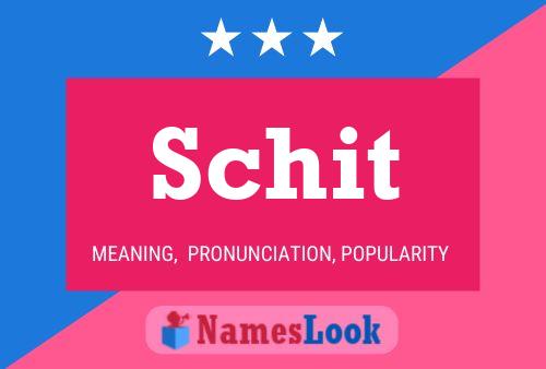 Schit Name Poster