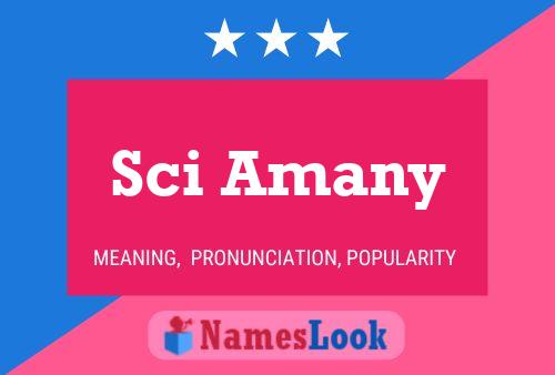 Sci Amany Name Poster