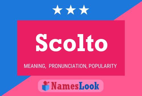 Scolto Name Poster