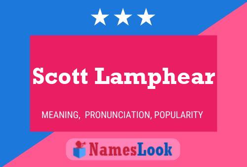 Scott Lamphear Name Poster