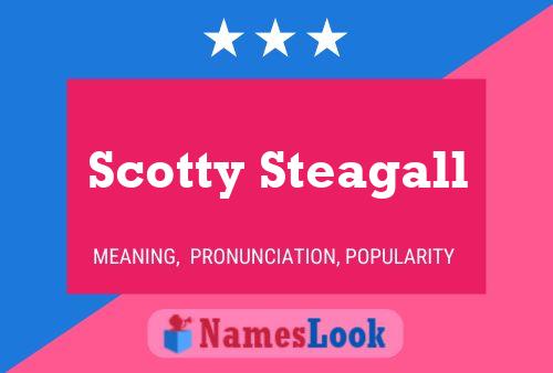 Scotty Steagall Name Poster