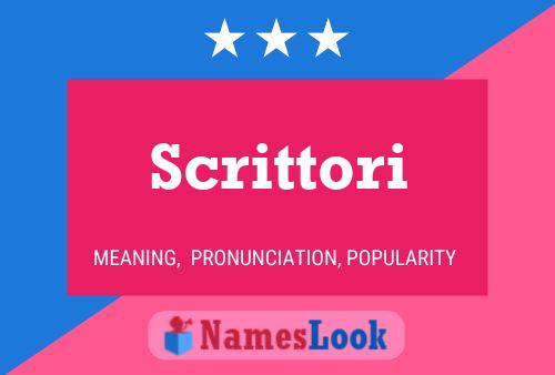 Scrittori Name Poster