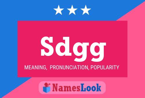 Sdgg Name Poster