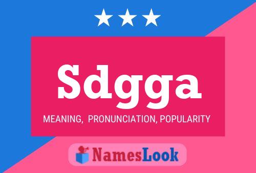 Sdgga Name Poster