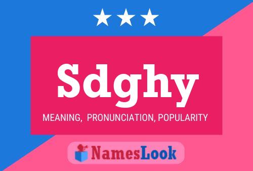 Sdghy Name Poster