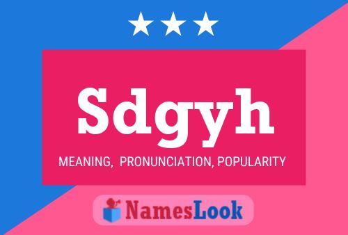 Sdgyh Name Poster