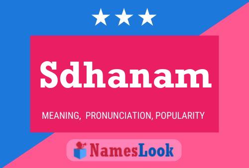 Sdhanam Name Poster