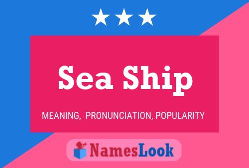 Sea Ship Name Poster