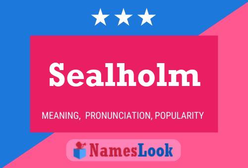 Sealholm Name Poster