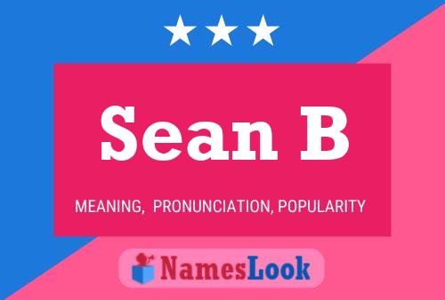 Sean B Name Poster