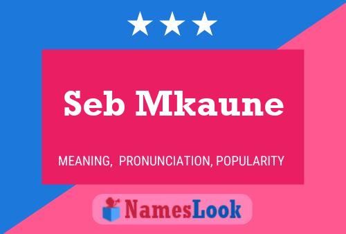 Seb Mkaune Name Poster