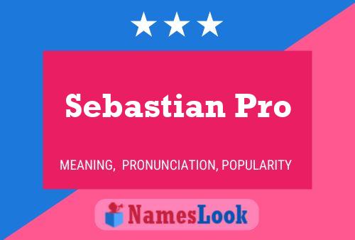 Sebastian Pro Name Poster