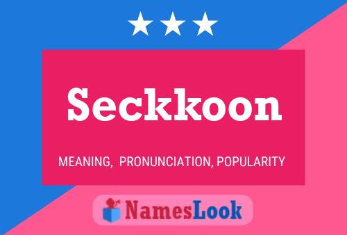 Seckkoon Name Poster