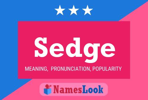 Sedge Name Poster