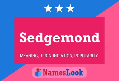 Sedgemond Name Poster