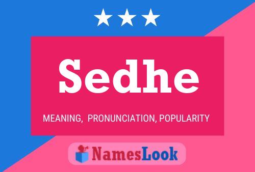 Sedhe Name Poster