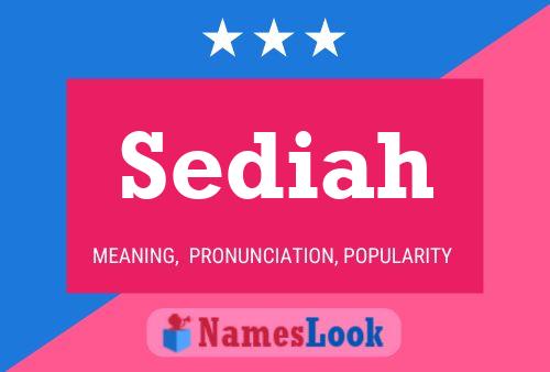 Sediah Name Poster