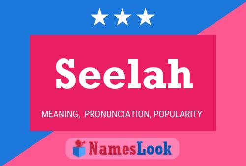 Seelah Name Poster