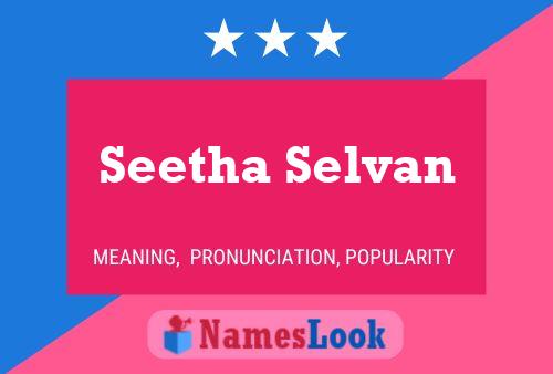 Seetha Selvan Name Poster