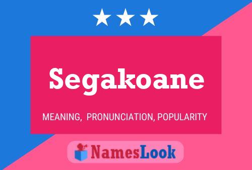 Segakoane Name Poster