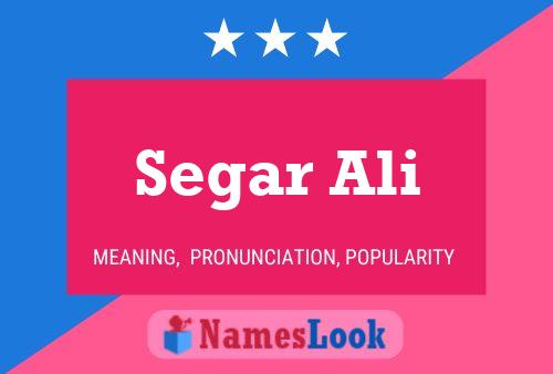 Segar Ali Name Poster