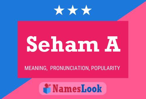 Seham A Name Poster