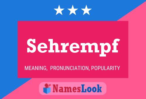 Sehrempf Name Poster