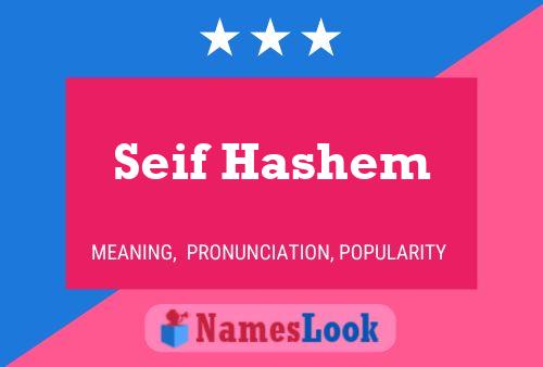 Seif Hashem Name Poster