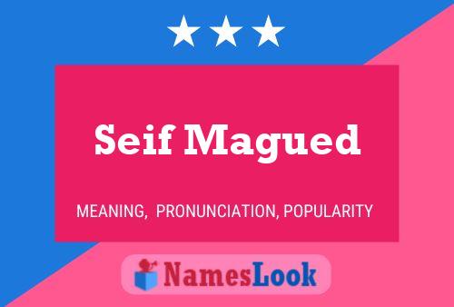 Seif Magued Name Poster