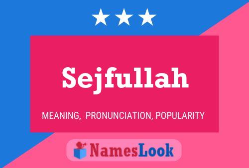 Sejfullah Name Poster