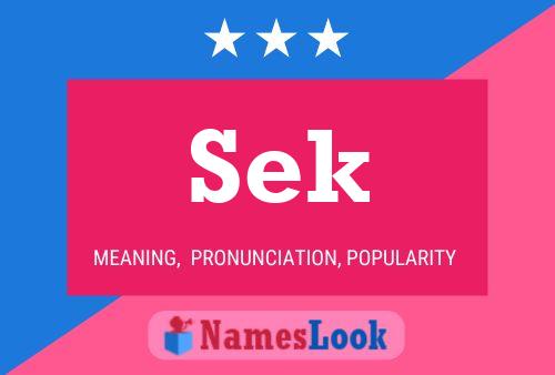 Sek Name Poster