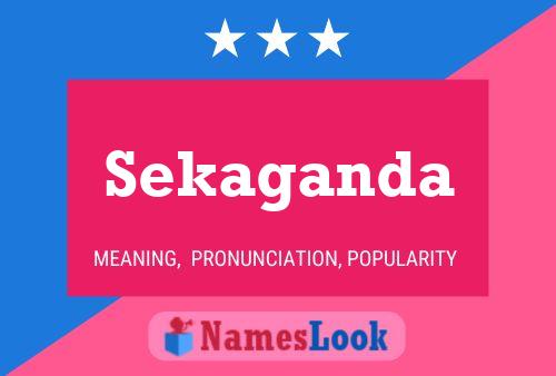 Sekaganda Name Poster