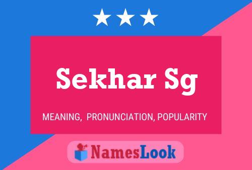 Sekhar Sg Name Poster