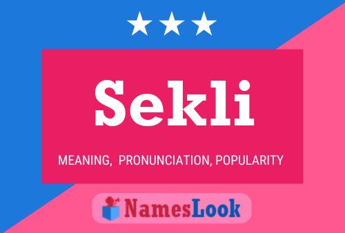 Sekli Name Poster