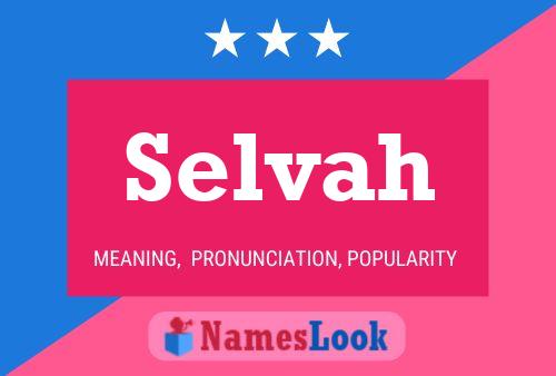 Selvah Name Poster