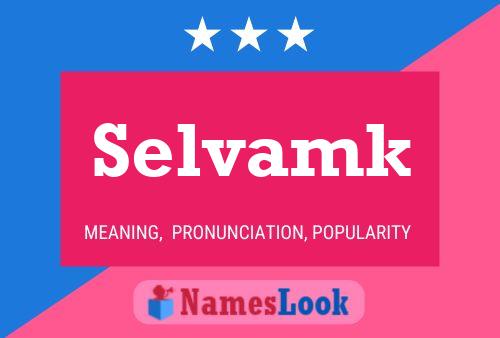 Selvamk Name Poster