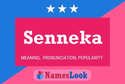 Senneka Name Poster