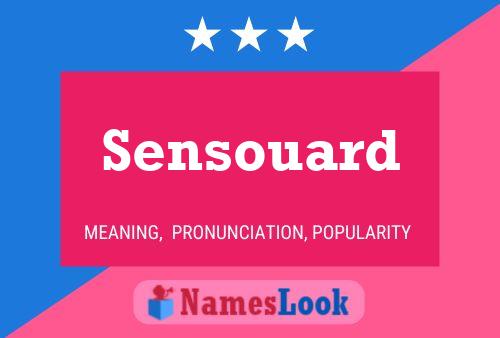 Sensouard Name Poster