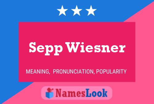 Sepp Wiesner Name Poster