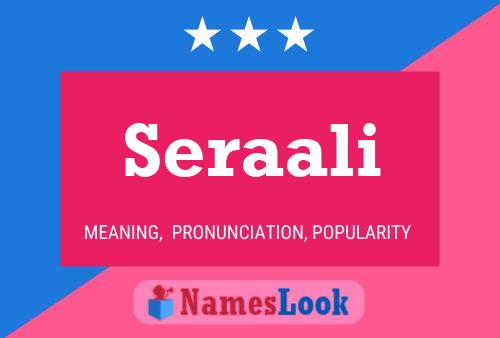 Seraali Name Poster