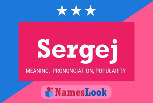 Sergej Name Poster