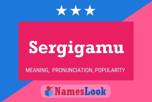 Sergigamu Name Poster