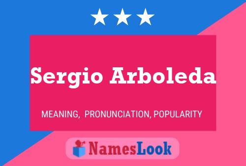 Sergio Arboleda Name Poster