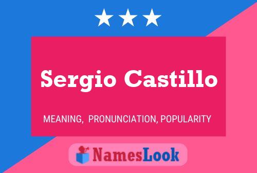 Sergio Castillo Name Poster