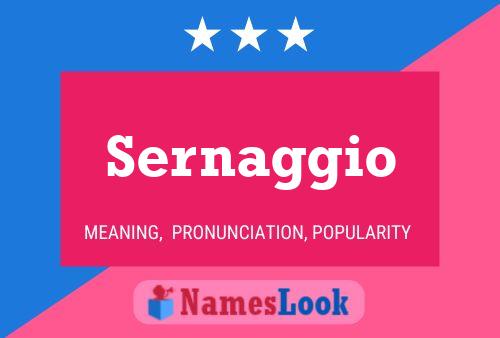 Sernaggio Name Poster