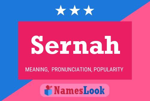 Sernah Name Poster